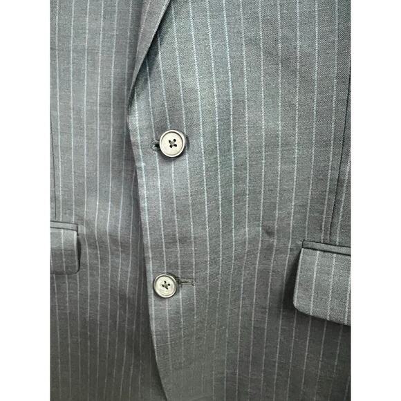 Brooks Brothers 346 Men's Blazer 41R Wool Gray Striped Madison Fit - Picture 7 of 14